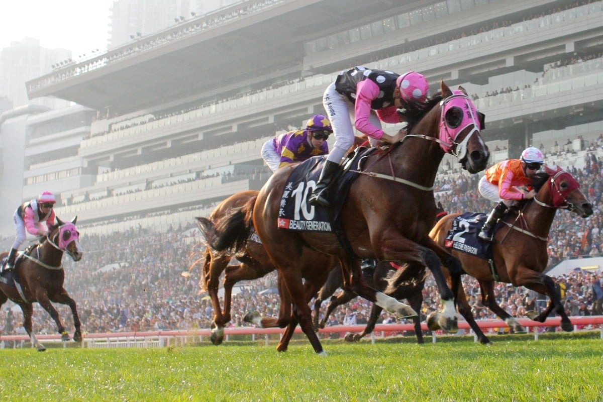Beauty Generation wins last year’s Hong Kong Mile at Sha Tin. Photos: Kenneth Chan