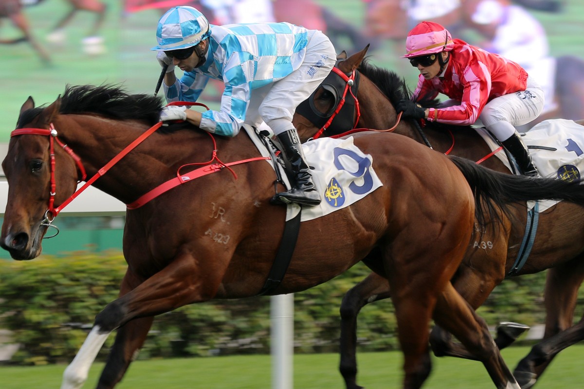 Short-priced favourite Conte races clear to win at Sha Tin on Tuesday. Photos: Kenneth Chan