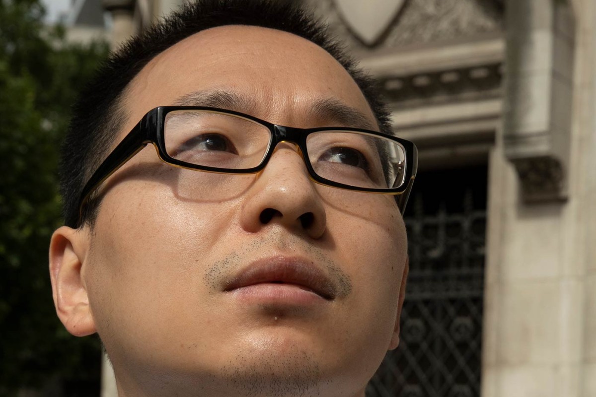 Ke Xu outside the Royal Courts of Justice in London. Picture: Kalpesh Lathigra for Bloomberg Businessweek