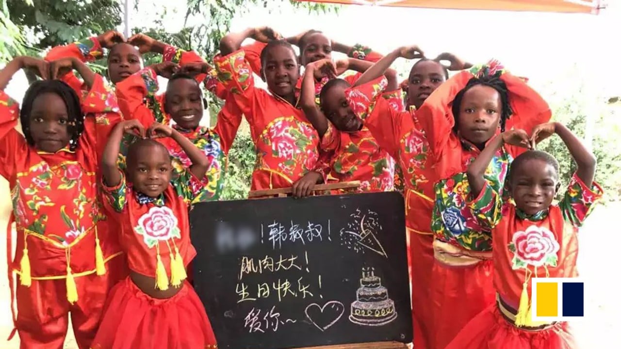 Chinese ordering of birthday greetings from African children divides opinions